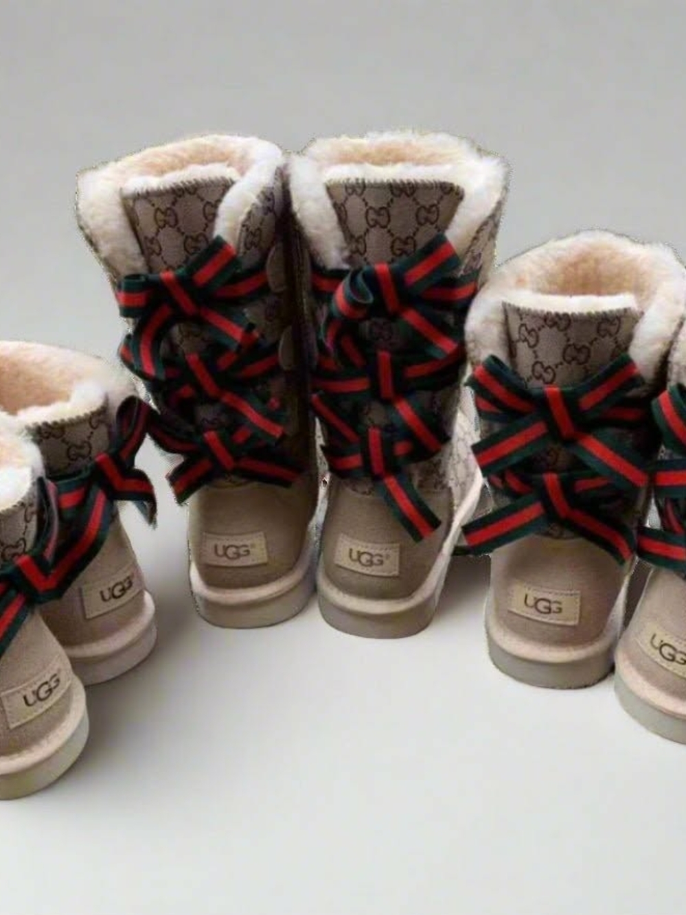 UGG Classic Bailey Bow Monogram Winter Boots - NWOT
